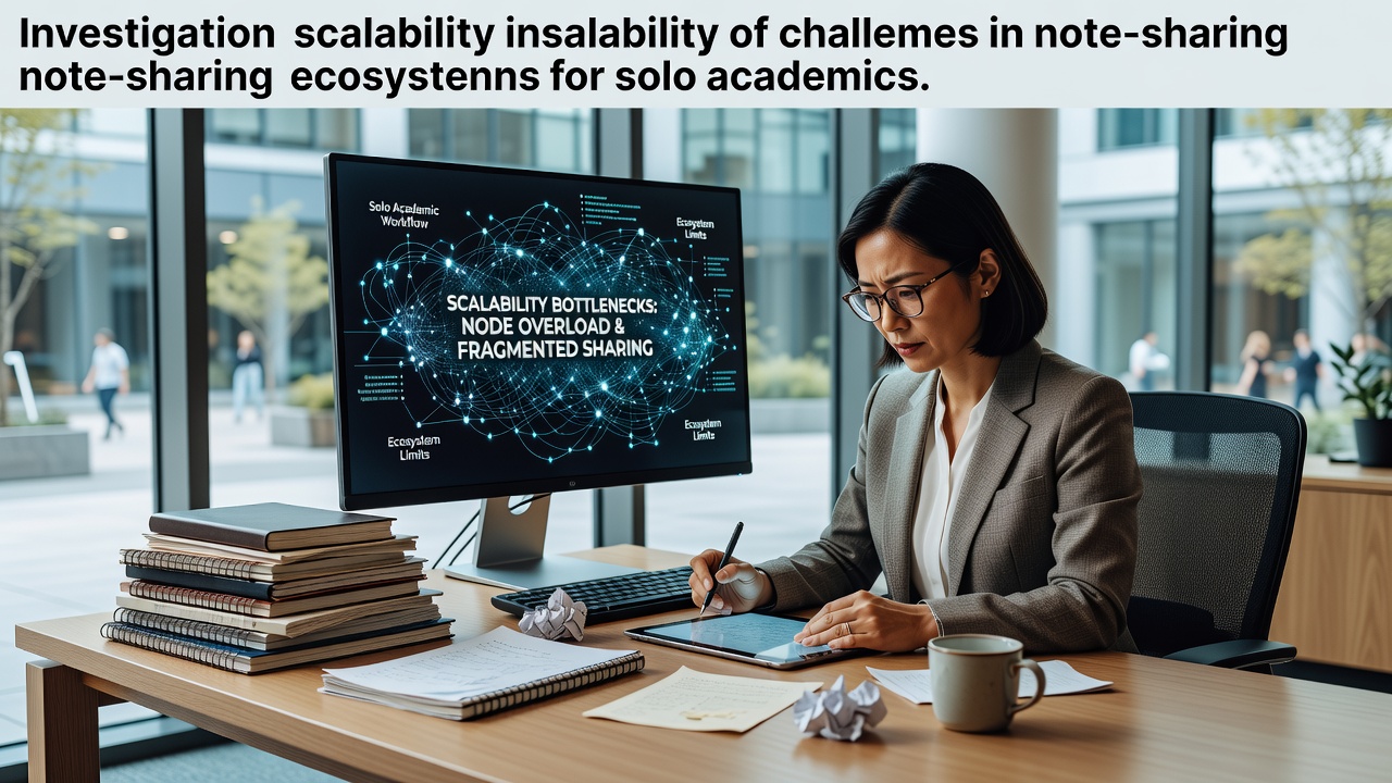 Investigating Scalability Challenges in Note-Sharing Ecosystems for Solo Academics